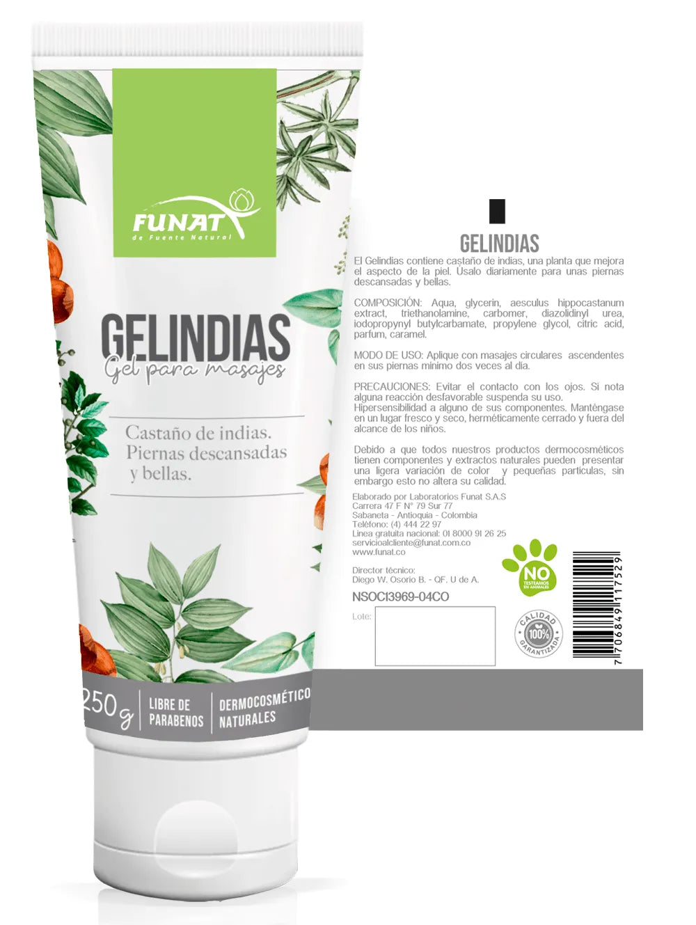 Gelindias gel para masajes 250 g