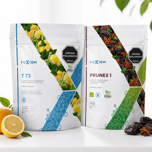 Pack TT3 + Prunex 1 Fuxion | 28 Sobres cada uno