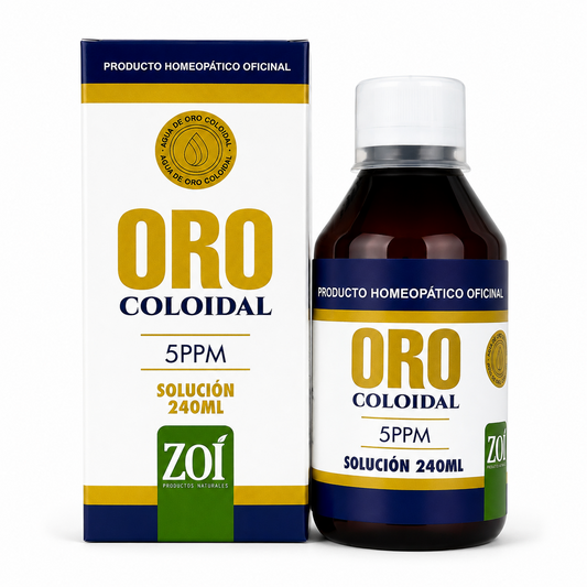 Oro Coloidal 5PPM Solución Oral 240 ml ZOÍ