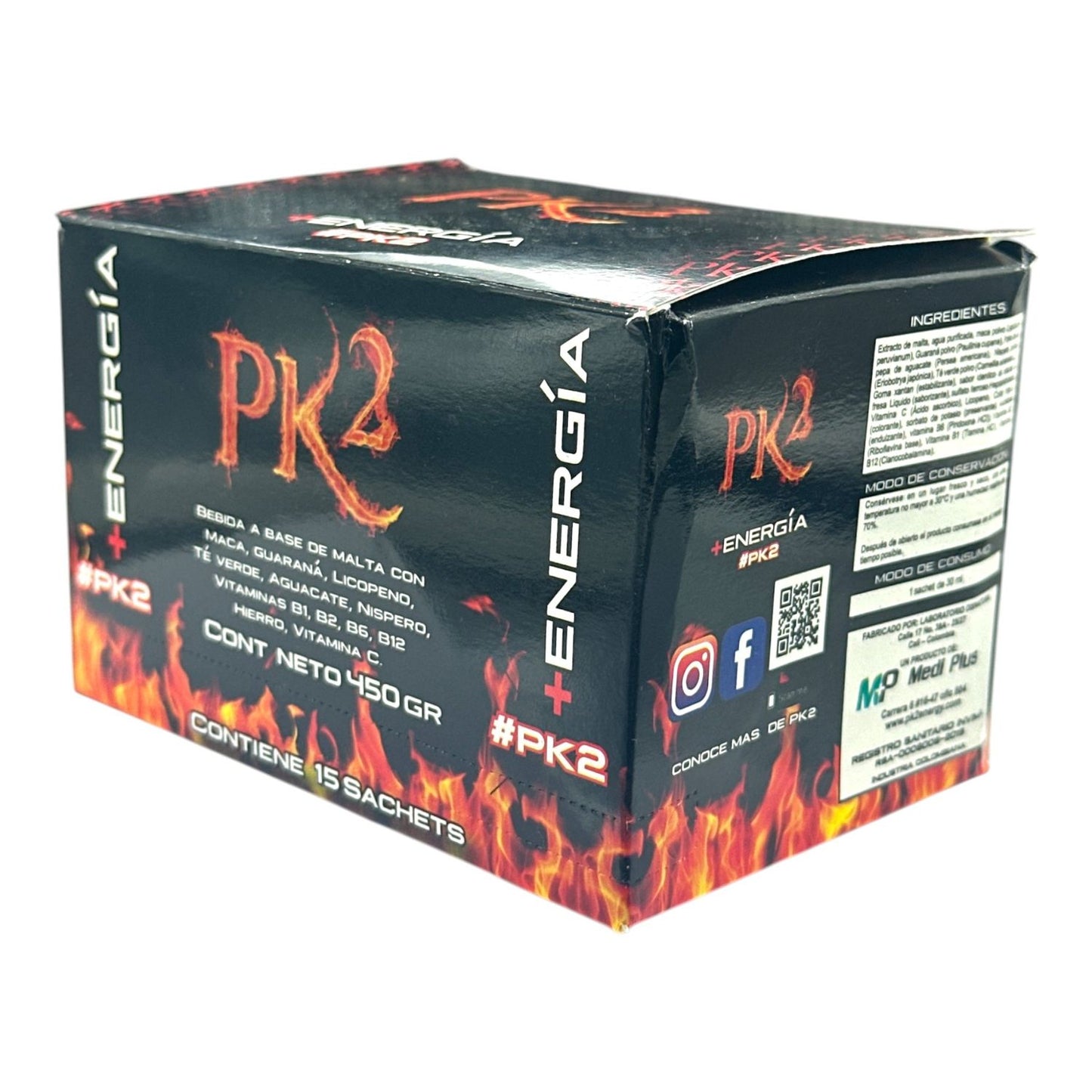 PK2 + Energía 15 Sachets Naturales | Maca, Guaraná, Vitaminas B + C