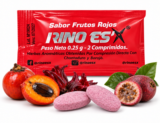 RINO ES'X  20 Und  - 20 Sobres x 2 Comprimidos Masticables