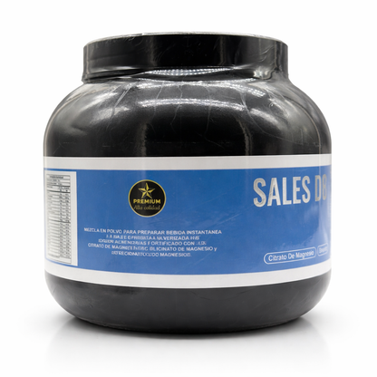 Sales de Magnesio Mg2+ 1000g Premium | Citrato, Bisglicinato y Treonato | Efervescente Sabor Fruit Punch