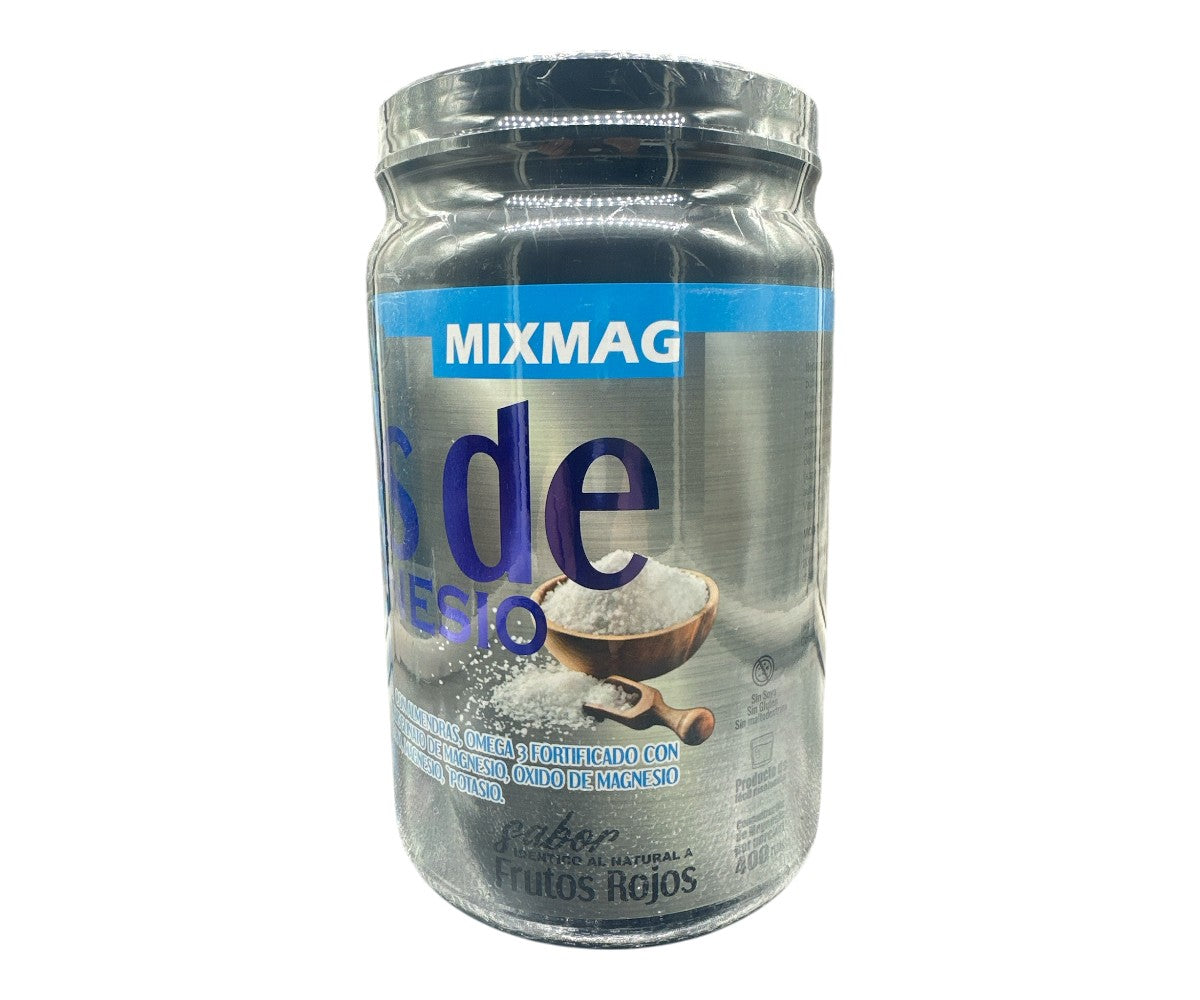 MixMag Sales de Magnesio con 5 Tipos de Magnesio + Potasio | Sabor Frutos Rojos | 1000g - Hanaki