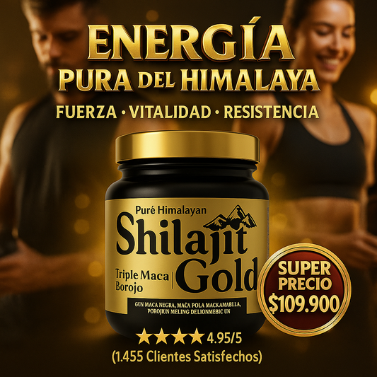 Shilajit Gold Triple Maca + Borojó 125 ml – Puré Himalayan - Promoción x 3 Und