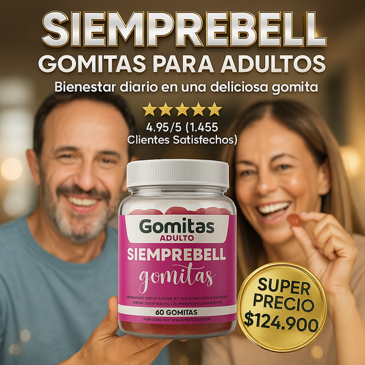 Siemprebell Gomitas Adulto – 60 unidades Natural Health (Promoción x 3 und)