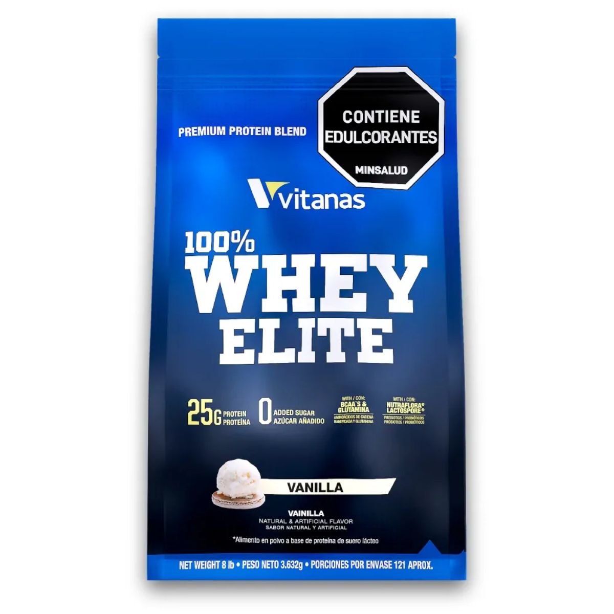 100% Whey Elite x 8 libras – Vainilla