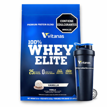 100% Whey Elite x 8 libras – Vainilla