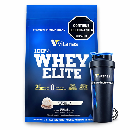 100% Whey Elite x 8 libras – Vainilla
